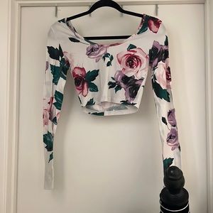 floral crop long sleeve.